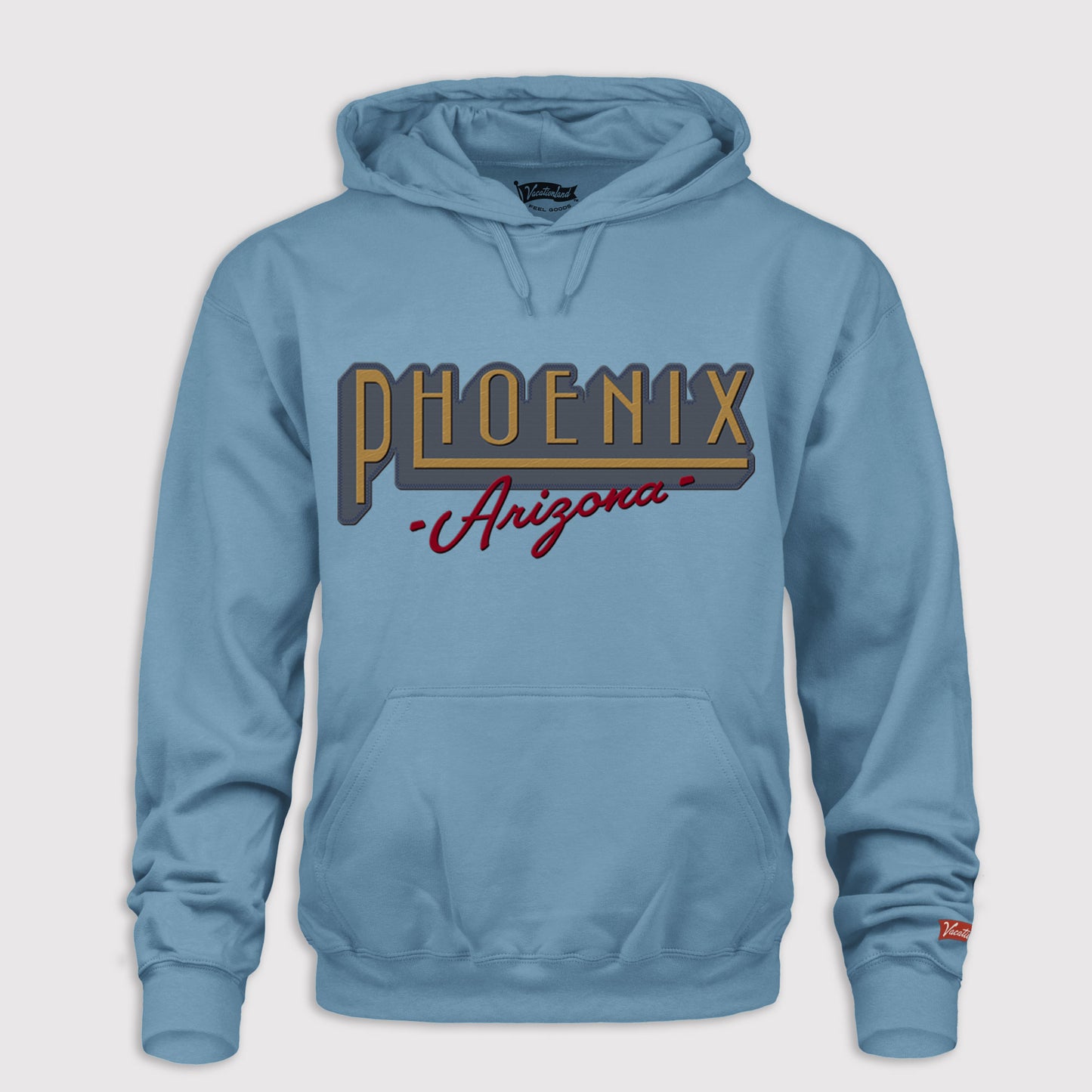 Background Drop - Twill Appliqué Hoodie - Phoenix