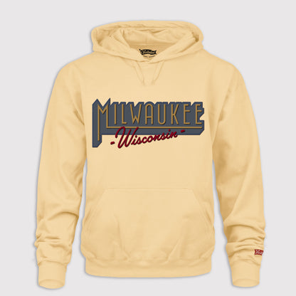 Background Drop - Twill Appliqué Hoodie - Milwaukee