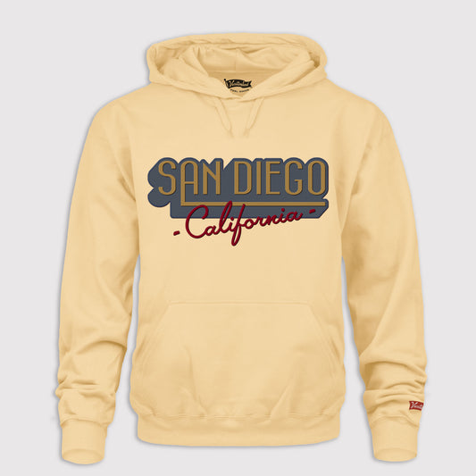 Background Drop - Twill Appliqué Hoodie - San Diego