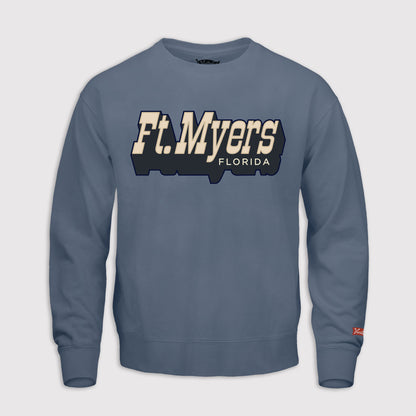 Assembled - Twill Appliqué Crewneck - Ft. Myers