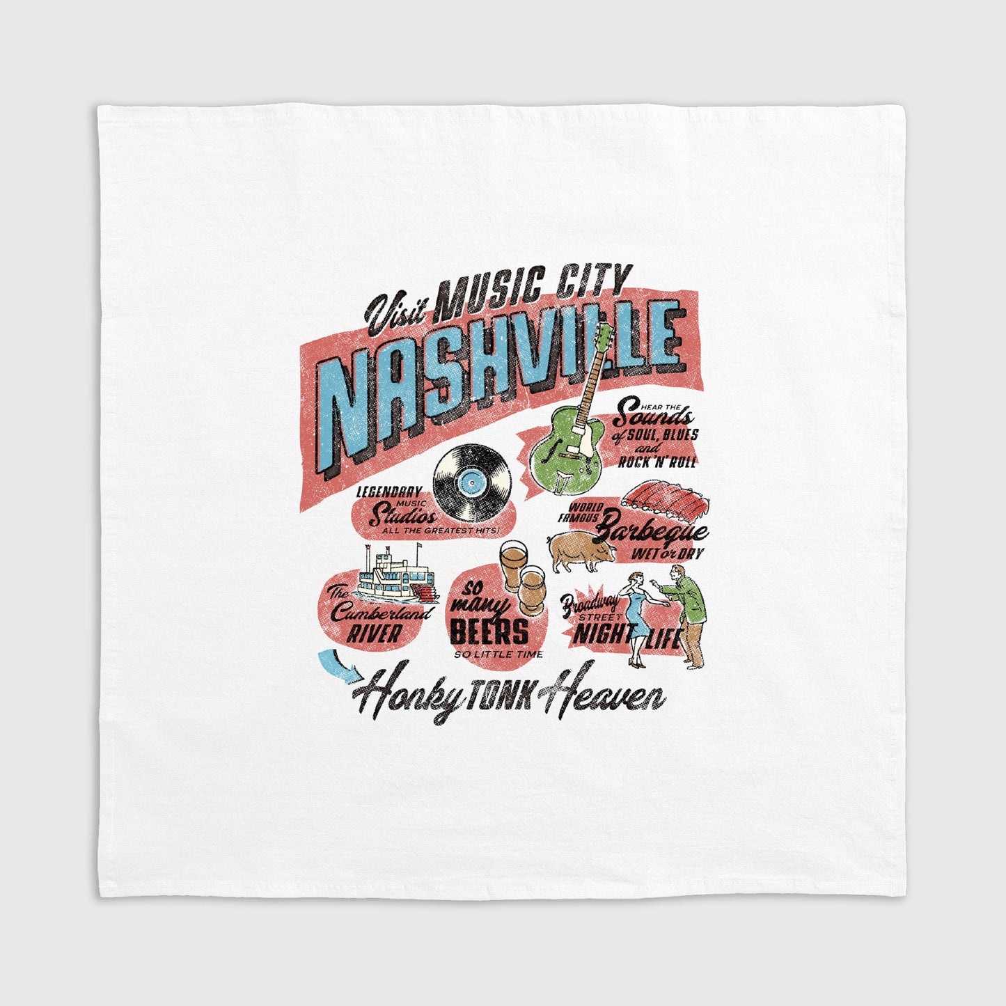 Guided Tour Kitchen Towel - Nashville
