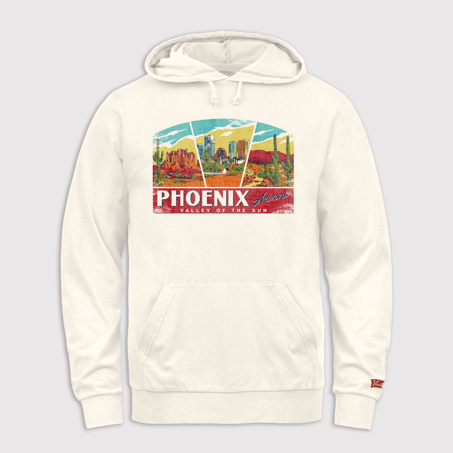 Trio Long Sleeve Hooded Tee - Phoenix