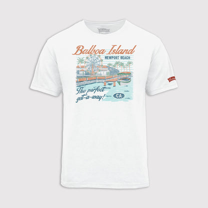 Washed Scene Tee - Balboa Island