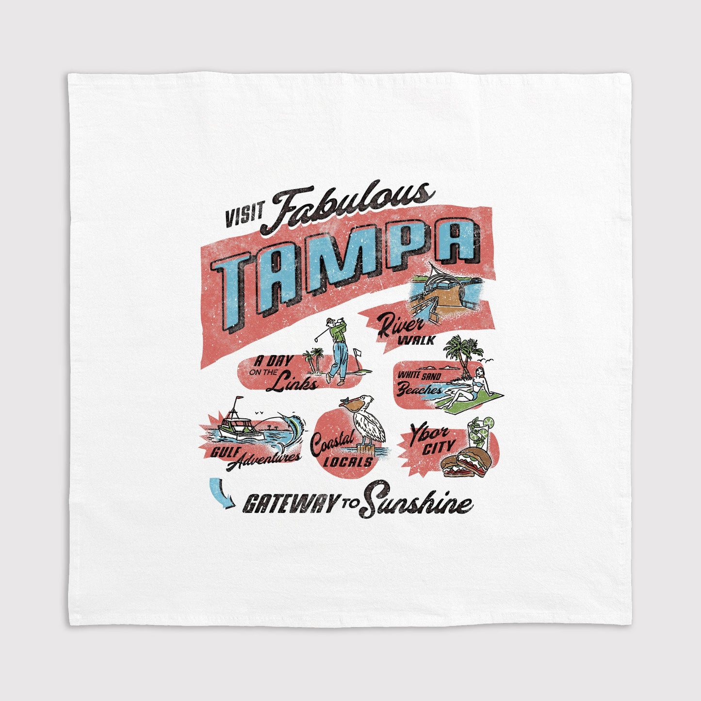 Guided Tour Kitchen Towel - Tampa