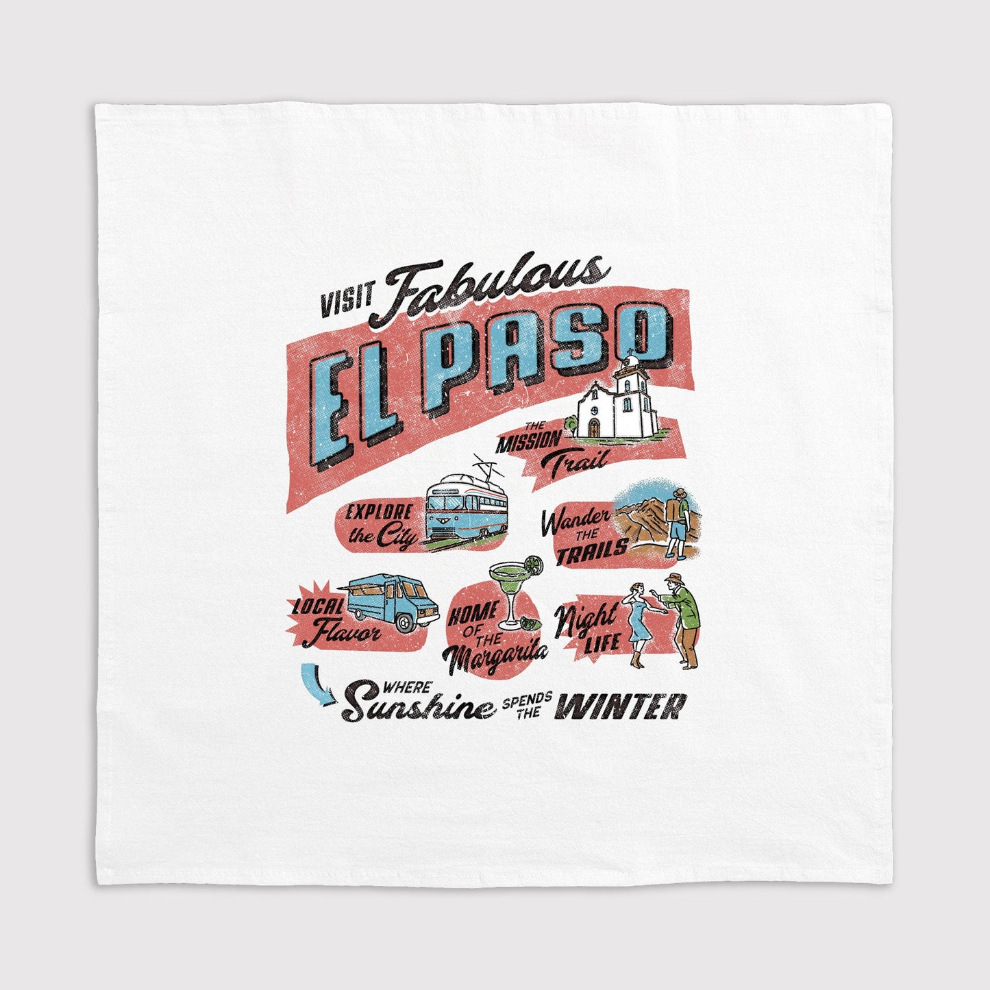 Guided Tour Kitchen Towel - El Paso