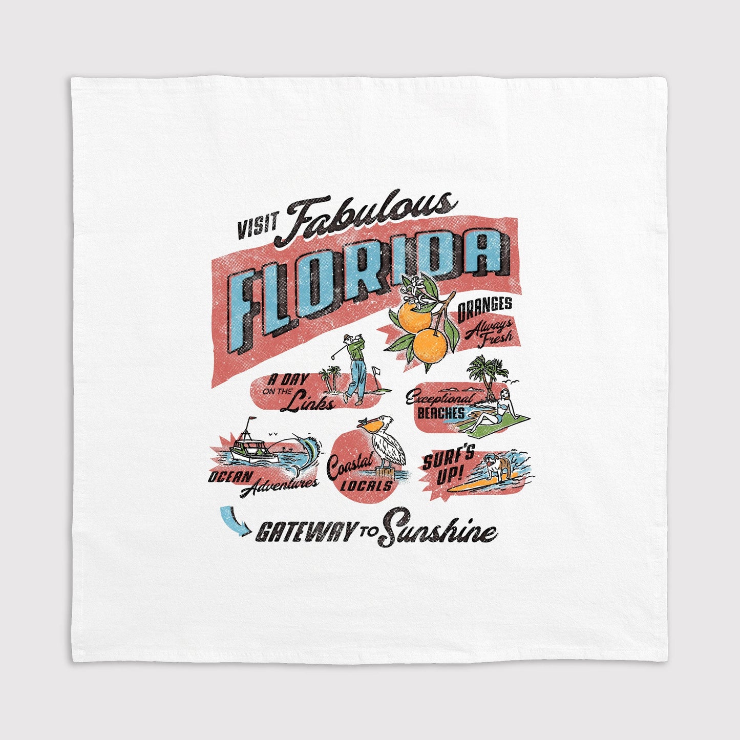 Guided Tour Kitchen Towel - Florida