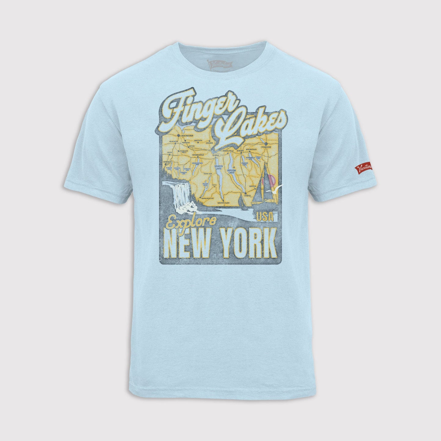 Mapped Roads Tee - Finger Lakes