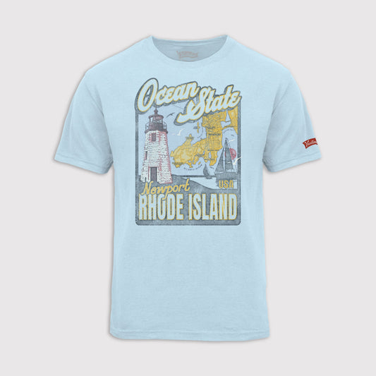 Mapped Roads Tee - Newport