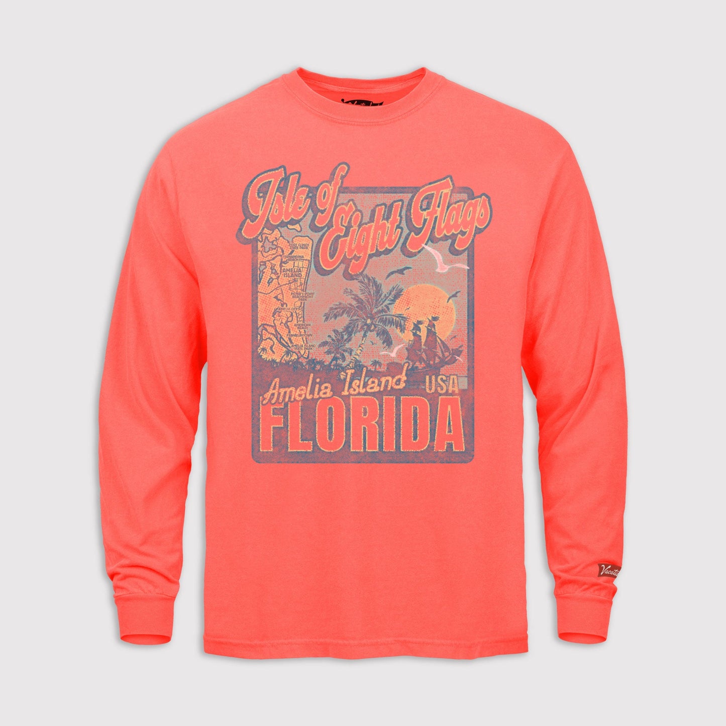 Mapped Roads Long Sleeve - Amelia Island