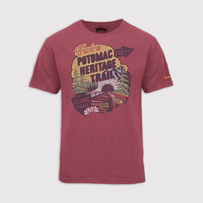 Title Cloud Tee - Potomac Heritage Trail