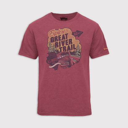 Title Cloud Tee - Great River Trail