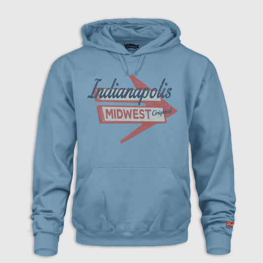 Motel Sign Hoodie - Indianapolis