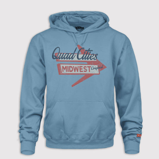 Motel Sign Hoodie - Quad Cities